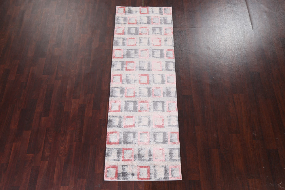 Geometric Turkish Transitional Oriental Area Rug Contemporary Carpet 3x8