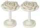 Urbanest Rose Designer Decor Drapery Holdback, Set of 2, Ivory