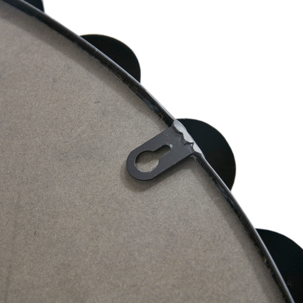 Madison Park Signature Round Iron Framed Wall Decor Mirror