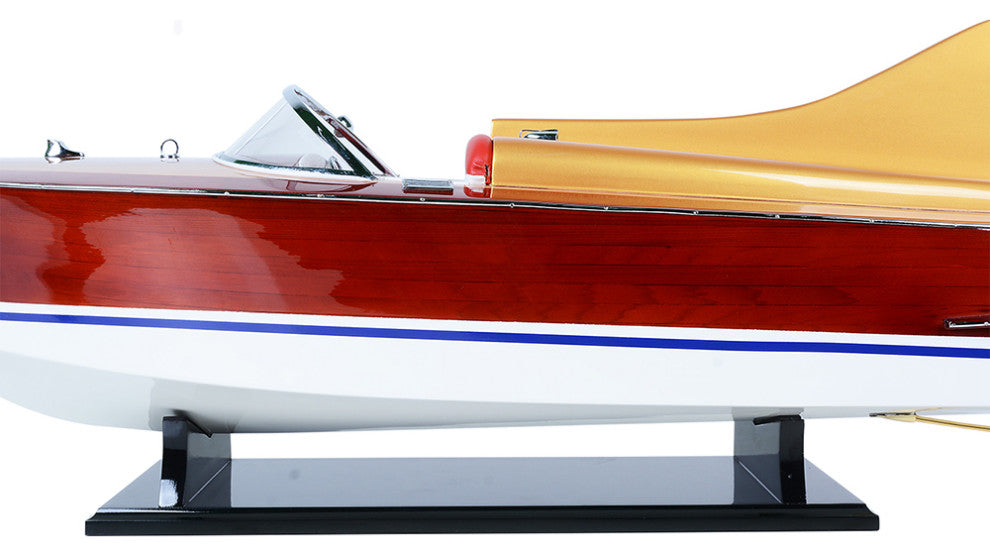 Chris Craft Cobra Painted Wooden Handcrafted boat model