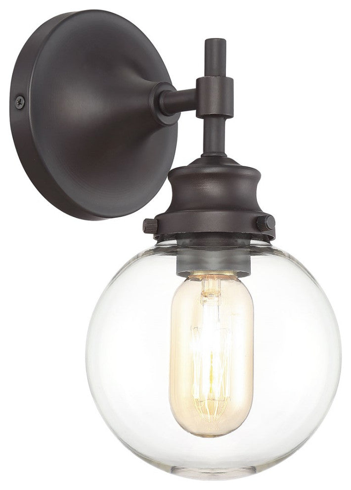 Savoy House Meridian 1 Light Wall Sconce Oil Rubbed Bronze