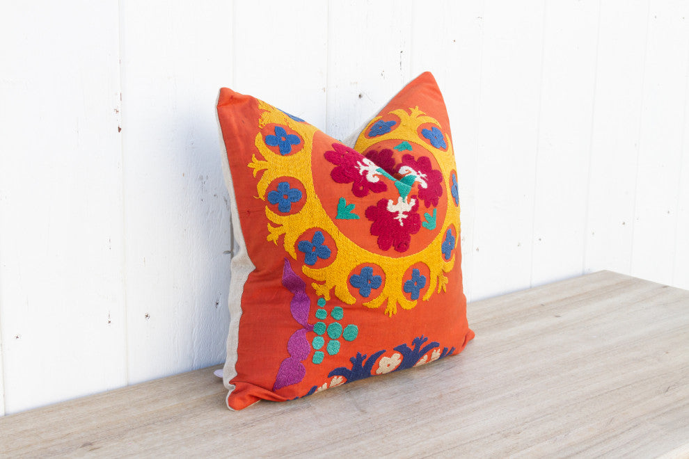 Gulnoor Vintage Suzani Square Pillow