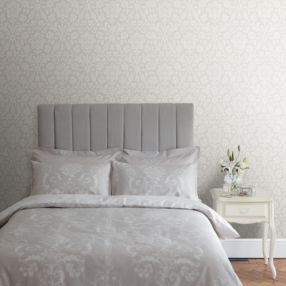 Laura Ashley Annecy Wallpaper, Dove Grey