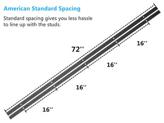 Sliding Barn Door Hardware for Double Door, Classic Design, 12'
