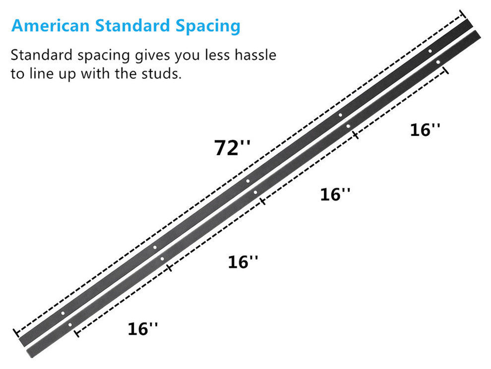 Sliding Barn Door Hardware for Double Door, Classic Design, 12'