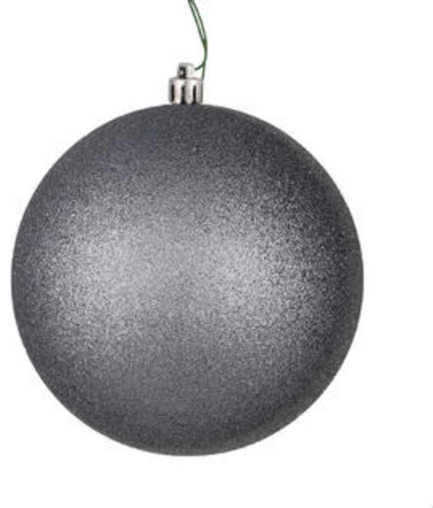 Vickerman N590725DG 2.75" Limestone Glitter Ball Drilled, 12/Bg