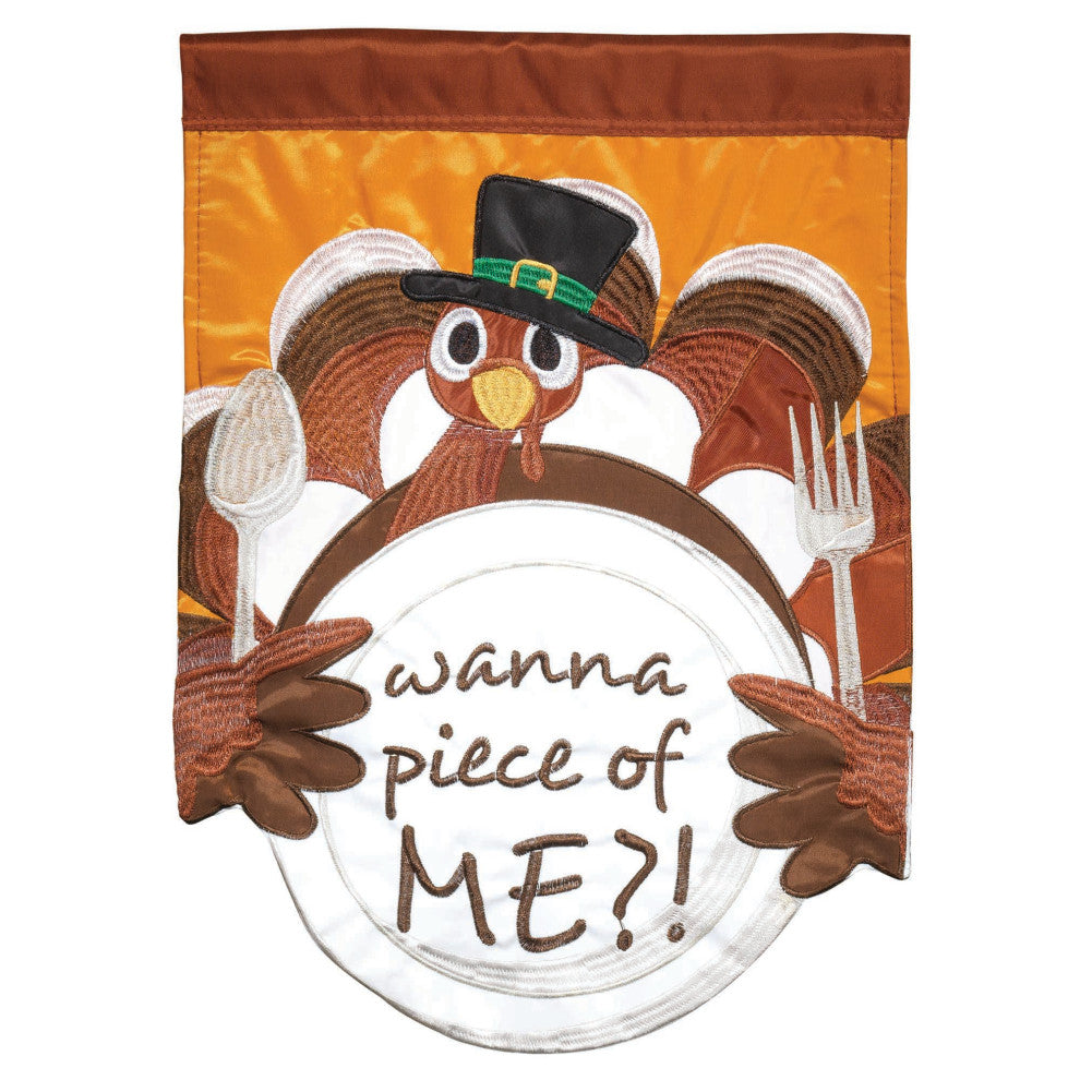 Piece Of Me Double Applique Large Flag