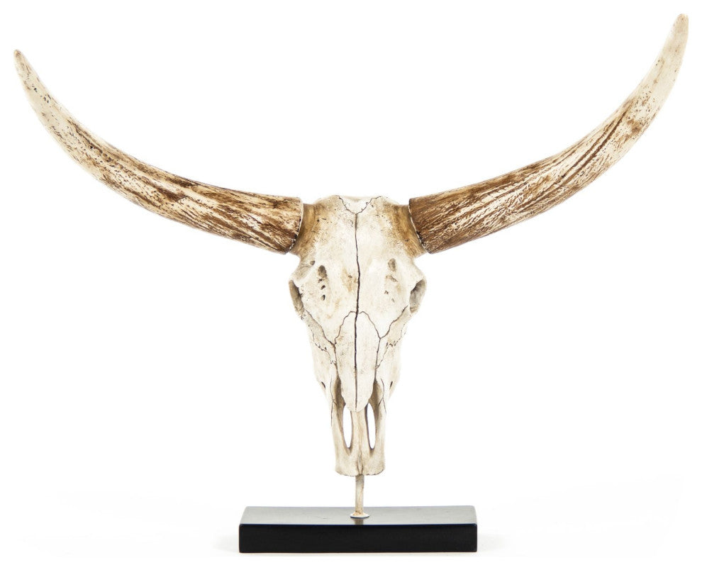 Bull Skull With Base