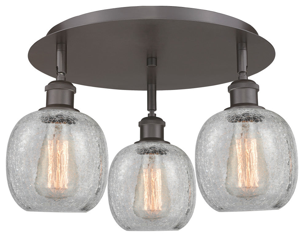 Innovations Belfast 3 17.75" Flush Mount Oil Rubbed Bronze