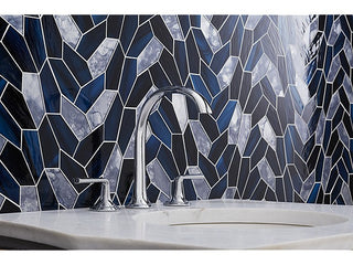Script Sink Faucet, Arch Spout, Lever Handles, Nickel Silver