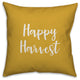 Happy Harvest in Mustard 18x18 Throw Pillow