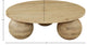 Spherical Coffee Table, Natural, Acacia Wood