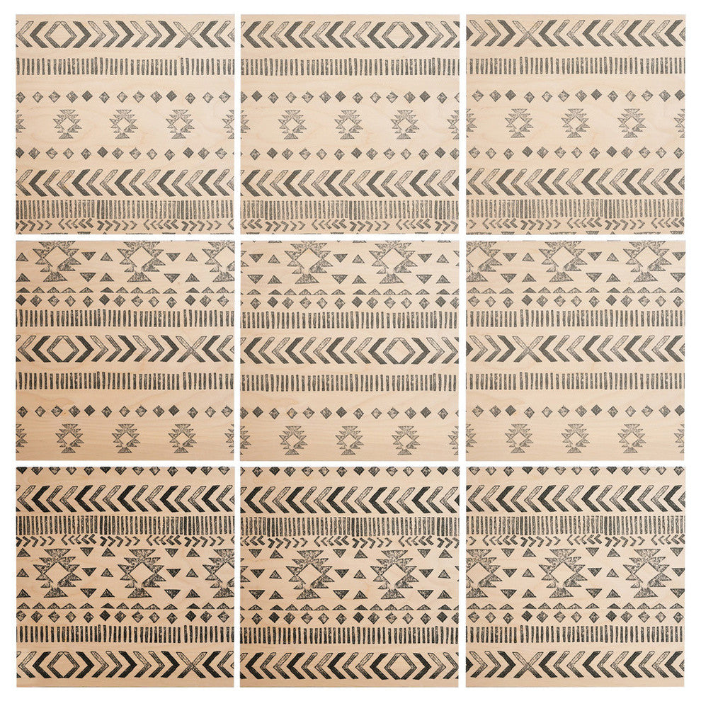 Deny Designs Dash and Ash New Horizons Wood Wall Mural, 4'x4'