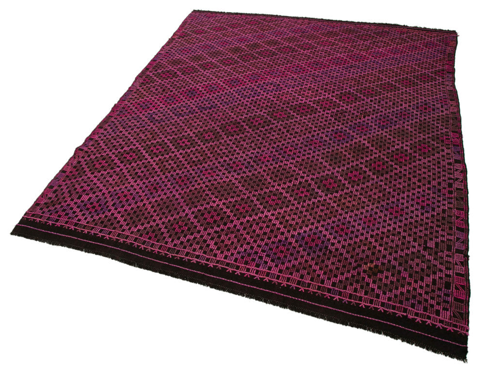 Rug N Carpet - Hand-knotted Turkish 5' 9'' x 7' 7'' Rustic Wool Kilim Rug