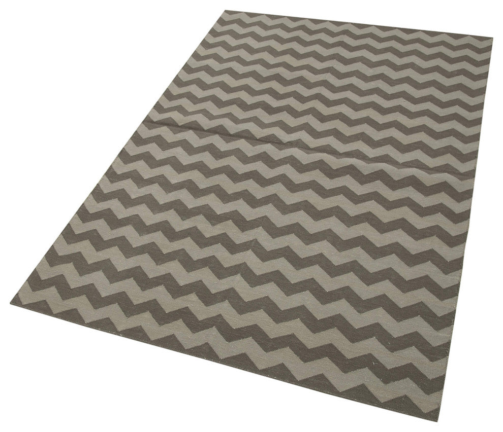 Rug N Carpet - Handmade Wool 3' 6'' x 5' 5'' Flatweave Dhurrie Kilim Rug