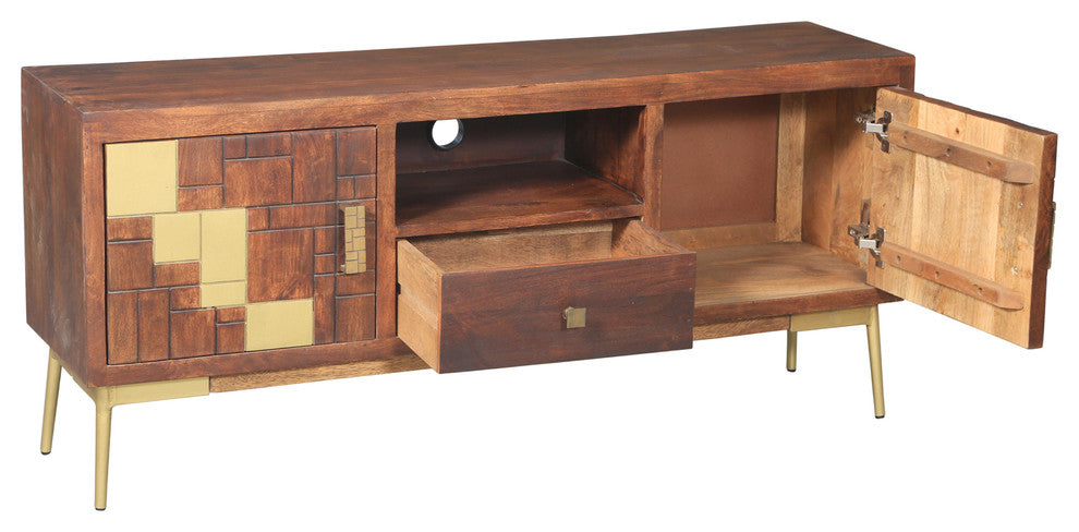 Montevideo Mango Wood Media Center
