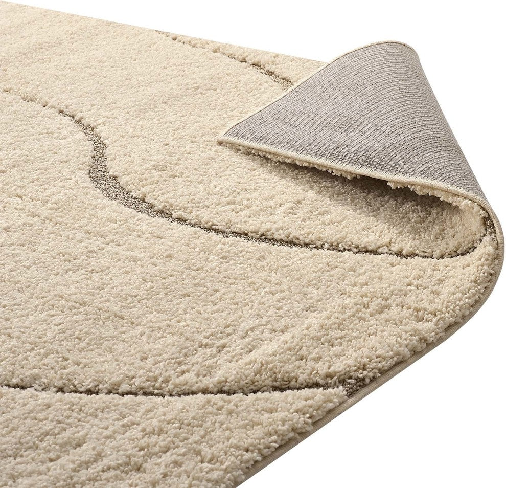 Abound Abstract Swirl 5x8 Shag Area Rug