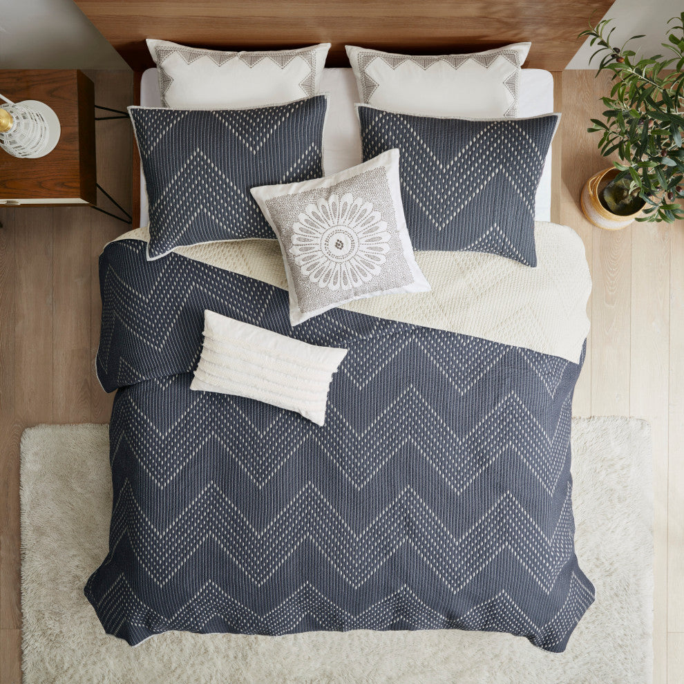 INK+IVY Pomona 3 Piece Coverlet Mini Set, King/California King