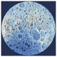 "Unmarked Decorative Topographic Map of the Moon, South Pole" Paper Art, 42"x42"