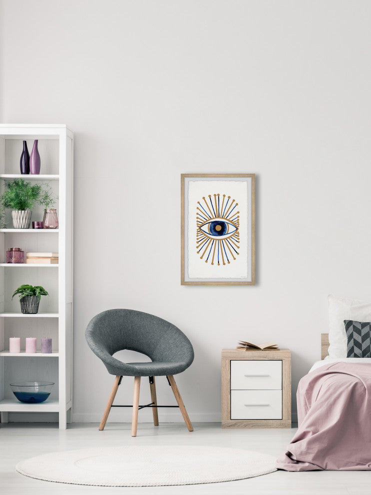 "Your Eyes Speak" Framed Painting Print, 24x36