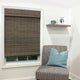 Cordless Driftwood Dockside Flatstick Bamboo Roman Shade, 23"x64"