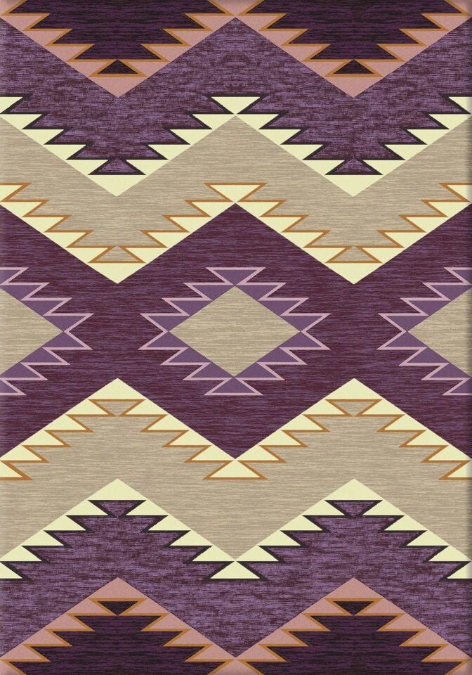 Plum Heritage Rug, Purple, 4'x5', Rectangle