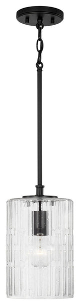 Capital Lighting 341311 Emerson 7"W Mini Pendant - Matte Black