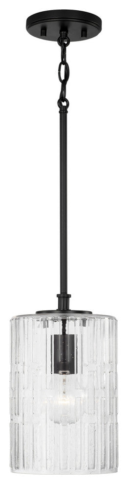 Capital Lighting 341311 Emerson 7"W Mini Pendant - Matte Black