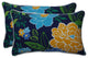 Spring Bling BlueSea Island Stripe Blue Rectangular Throw Pillow, Set of 2