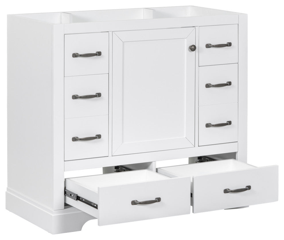 36" Freestanding Bath Vanity Cabinet Without Top, White