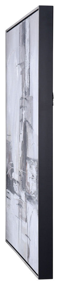 Voguish I Contemporary Hand Painted Textured Framed Canvas