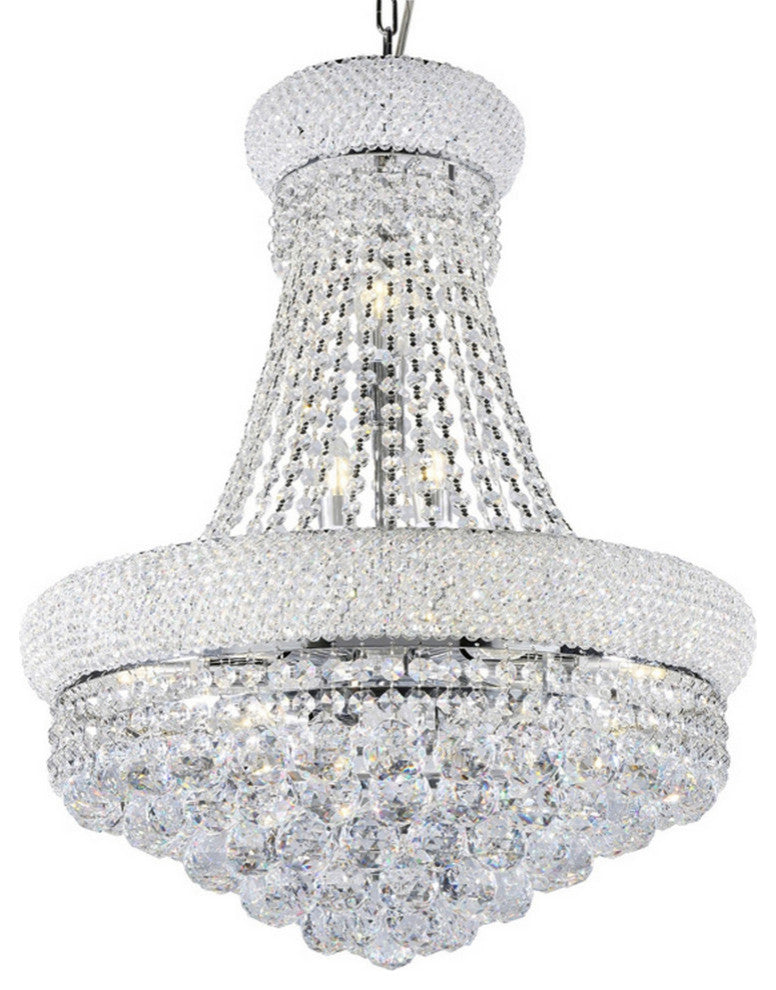 Crystal Ceiling Lamp with Chandelier Design Body, Clear