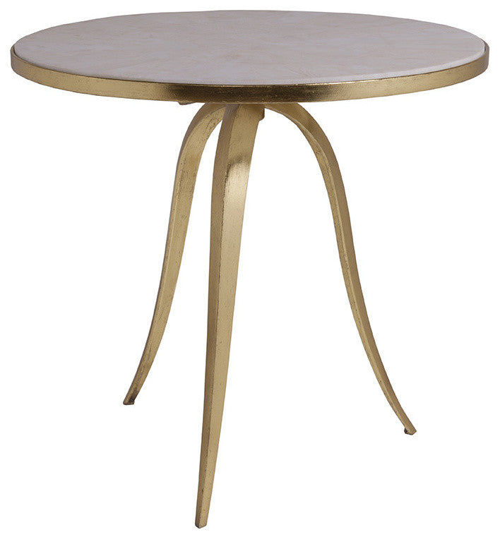 Crystal Stone Round End Table
