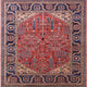 Ahgly Company Indoor Square Mid-Century Modern Area Rugs, 7' Square