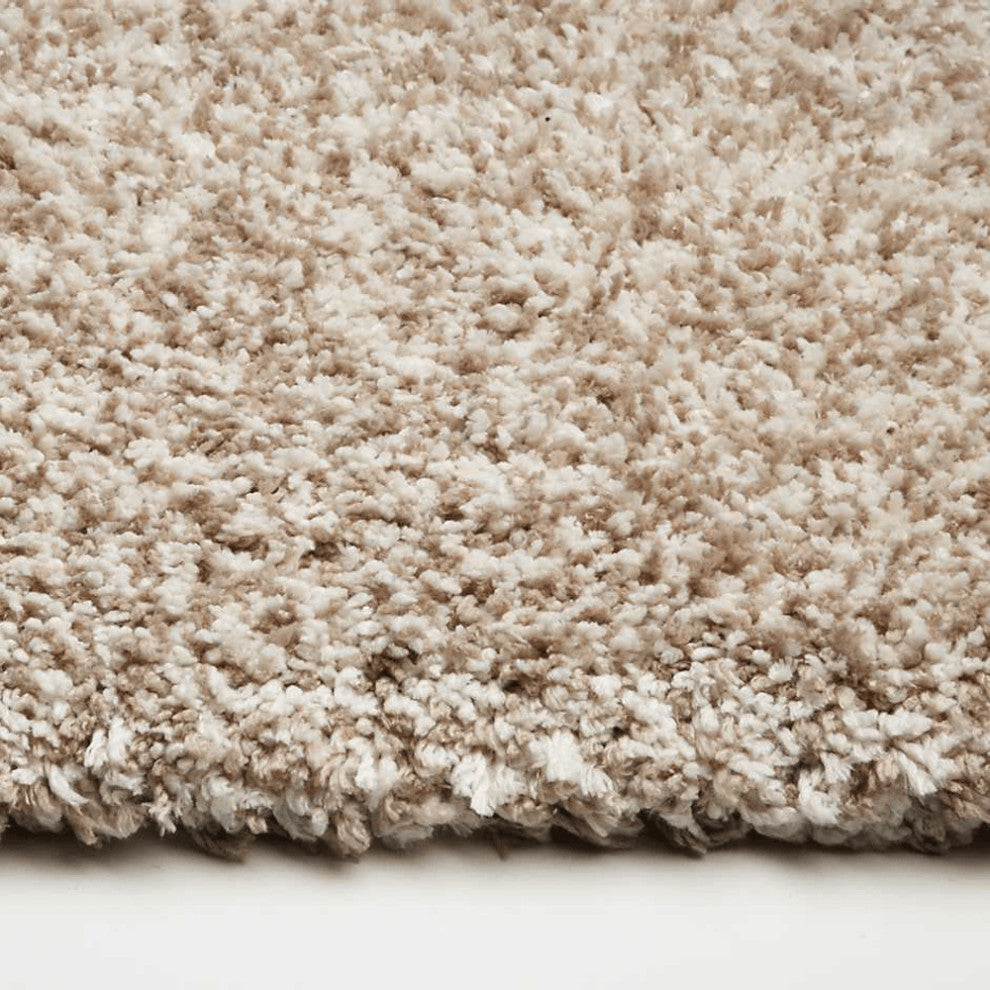 5' X 7' Ivory Heather Plain Indoor Area Rug