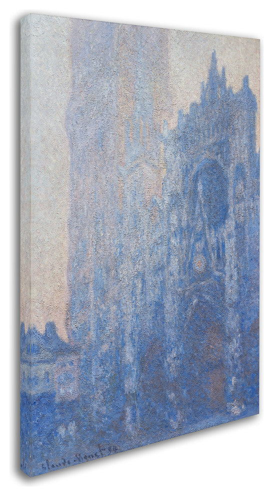Monet 'Rouen Cathedral Facade' Canvas Art, 47 x 30