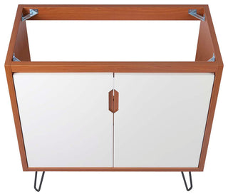Energize 36" Bathroom Vanity Cabinet, Cherry White