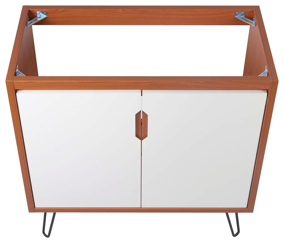 Energize 36" Bathroom Vanity Cabinet, Cherry White