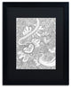 Hello Angel 'Love to Doodle Outlines' Art, Black Frame, Black Mat, 20x16