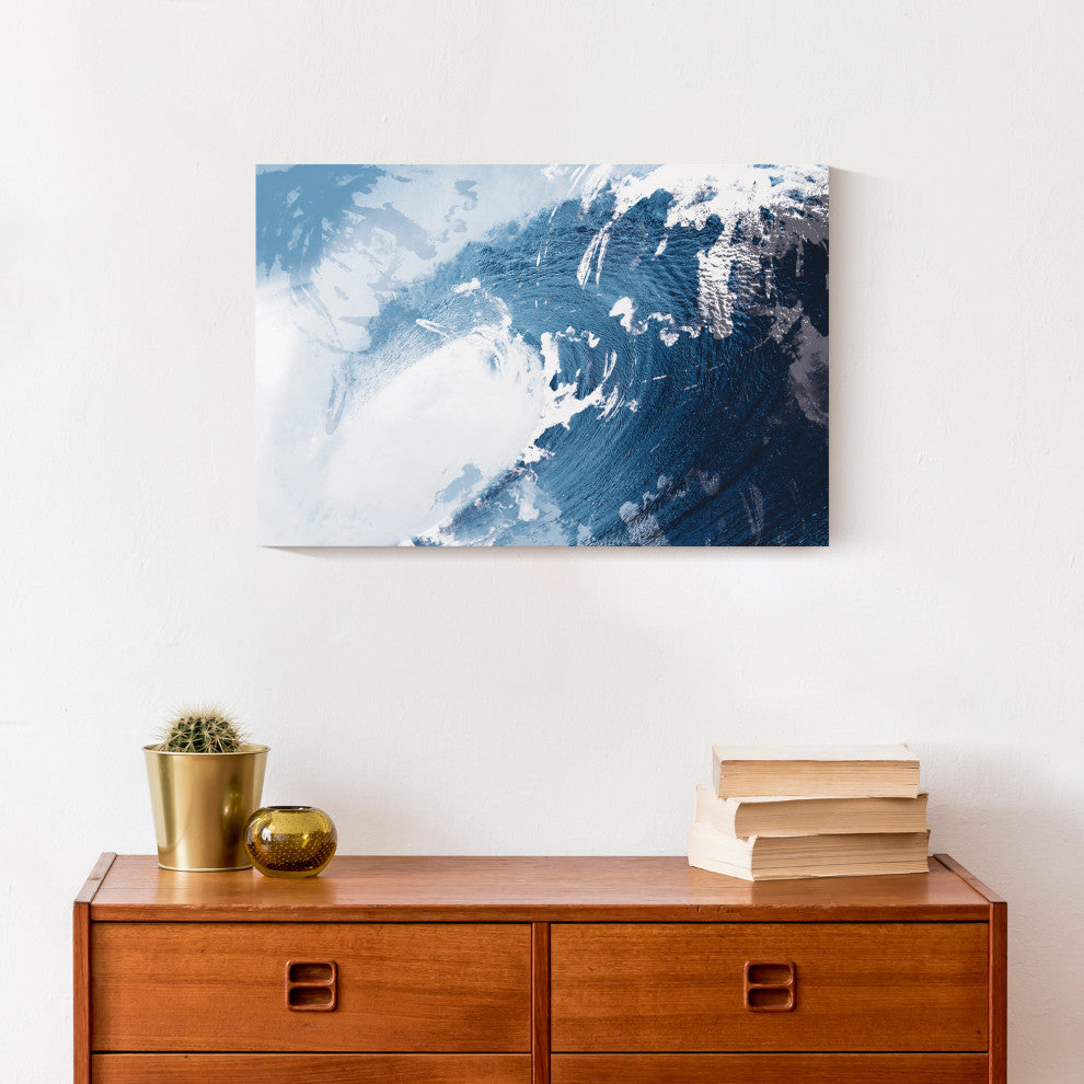 Painty Wave 12x18 Canvas Wall Art