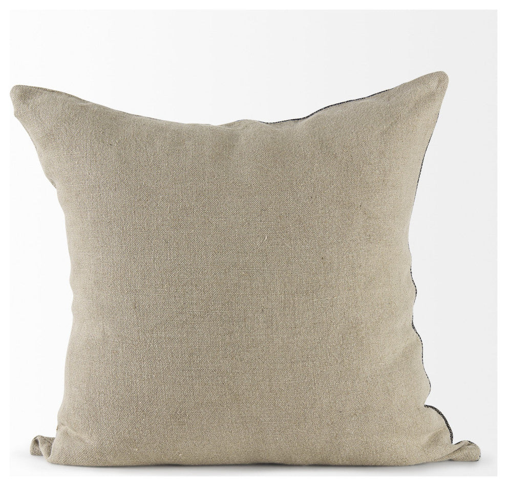 Black and Gray Two Tone Pillow Cover