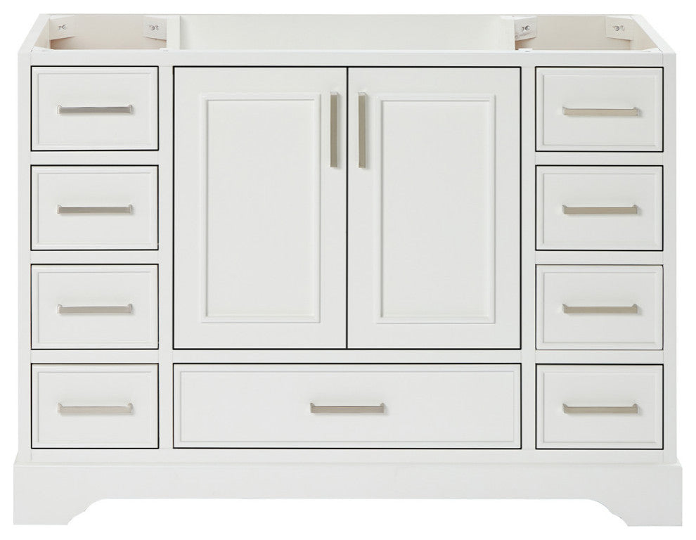 Ariel Stafford 48" Single Sink Bathroom Vanity Base, White
