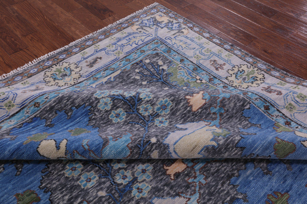 Hand Knotted Turkish Oushak Wool Rug 8' 3" X 10' 2" - Q15955