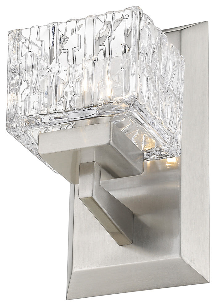 Zlite 1927-1S-BN-LED 1-Light Wall Sconce, Clear