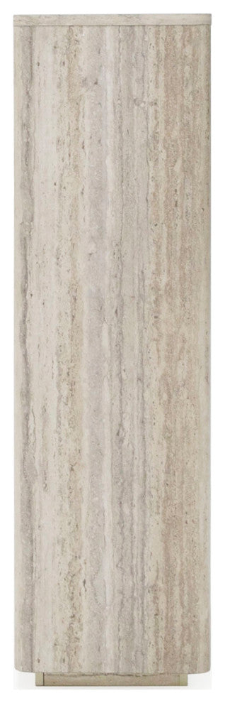 Nova Domus Roma Modern Travertine, Gold Bookcase