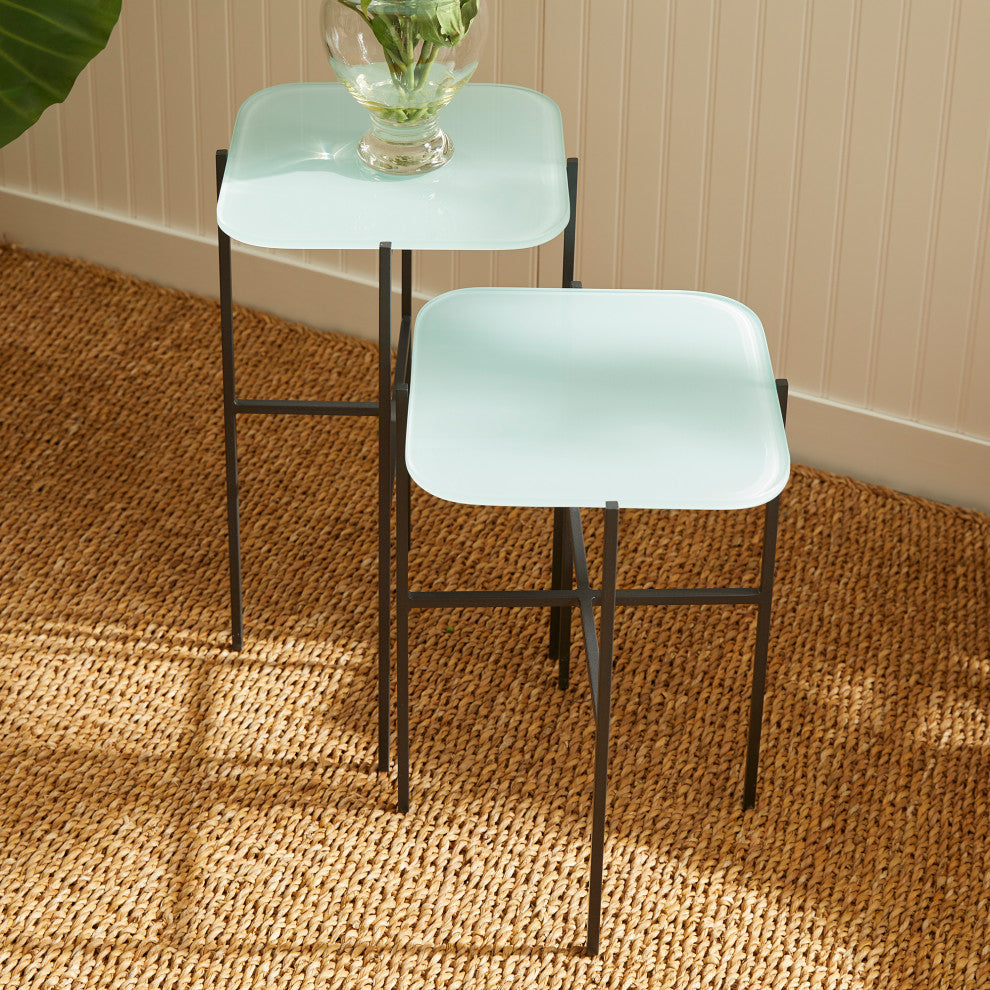 Kenzie Square Tables, Set of 2