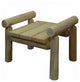 28" X 20" X 18"  Natural Wood Ottoman