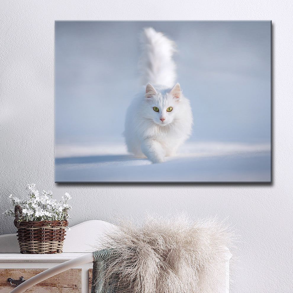 Ready2HangArt 'Yellow Eyes' Wrapped Canvas Wall Decor, 40"x30"