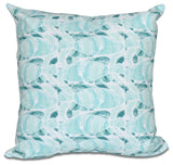 Fishwich, Animal Print Pillow, Teal, 18"x18"