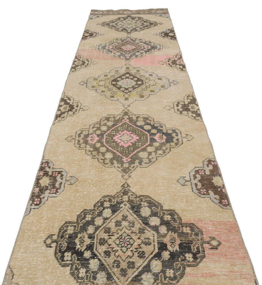 Vintage Turkish Runner Rug 2' 8" x 12' 7", 32 in. x 151 in.